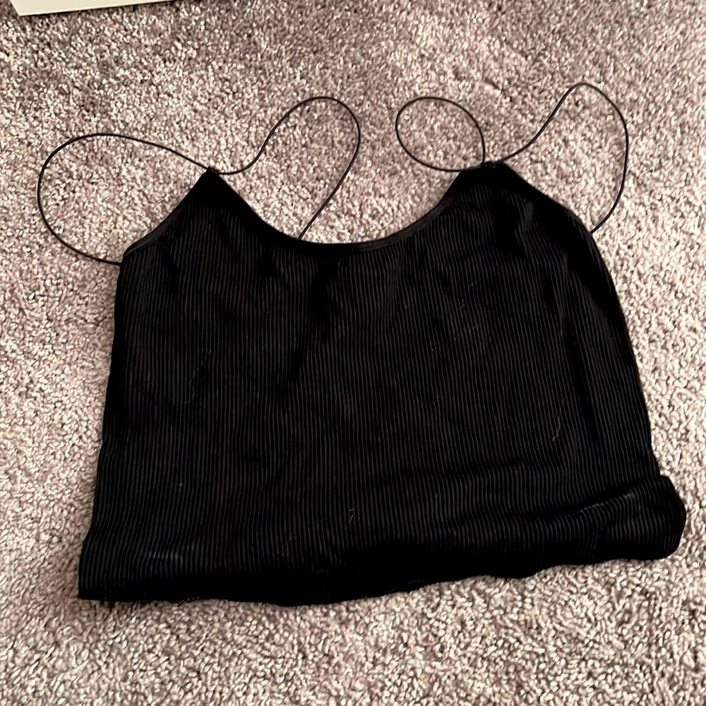 DYNAMITE black ribbed tank
